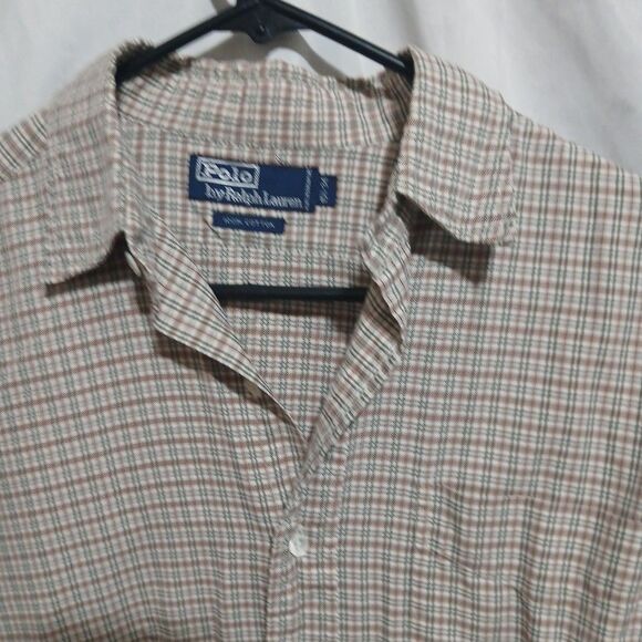 Polo Ralph Lauren Vintage Multicolor Check Print Flannel Shirt Size M Mens - Picture 3 of 7